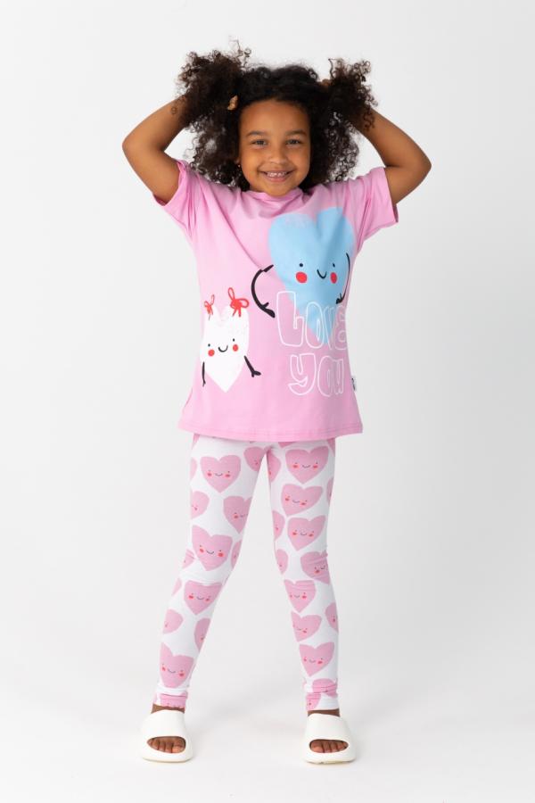 картинка Комплект для девочки Baby Boom КД559/2-К Розовый + сердечки от магазина детских товаров ALiSa