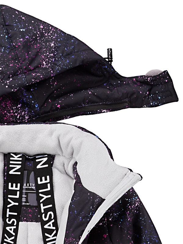 картинка Комбинезон зимний для девочки NIKASTYLE 8з5224 з24 Черный фуксия от магазина детских товаров ALiSa