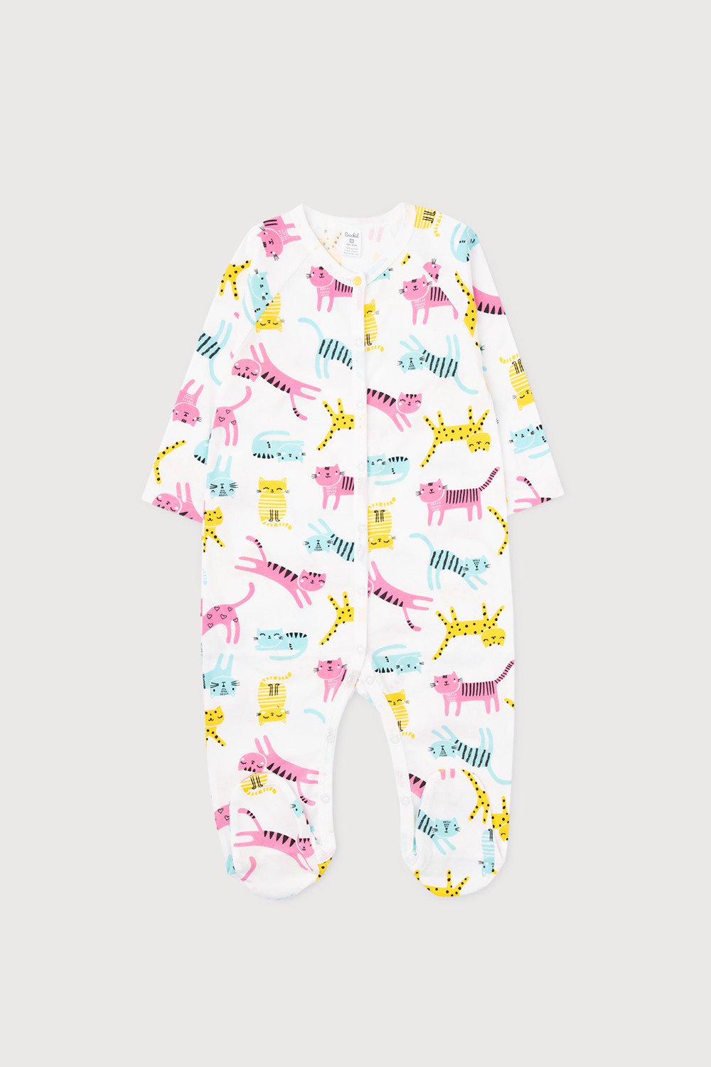 картинка Комбинезон для девочки Crockid К 6379 цветные котята на сахаре от магазина детских товаров ALiSa