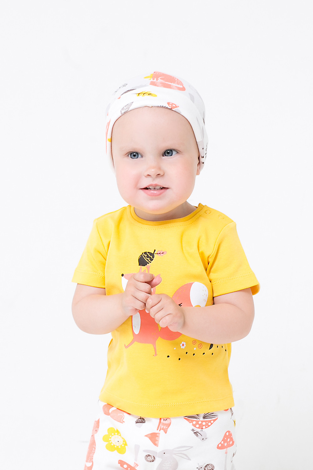 картинка Футболка для девочки Crockid К 300582 желтый (краски осени) от магазина детских товаров ALiSa