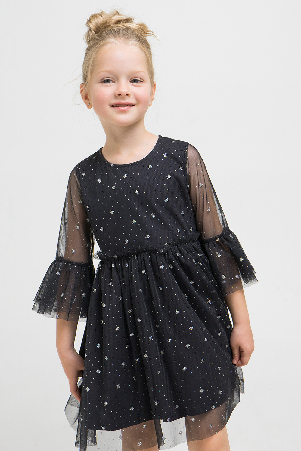 картинка Платье для девочки Crockid К 5579/1 темно-серый от магазина детских товаров ALiSa