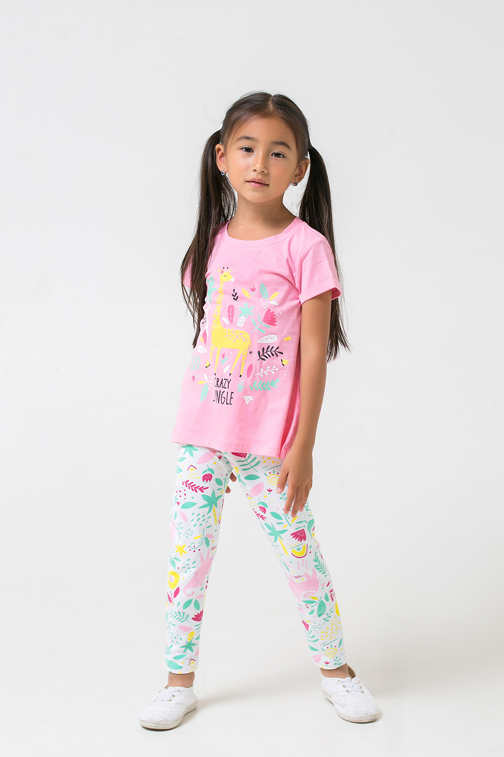 картинка Комплект для девочки Crockid К 2761 светло-розовый + белый к1260 от магазина детских товаров ALiSa