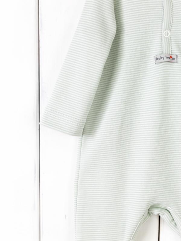 картинка Комбинезон Baby Boom К339/3-И Вязанная полоска светло-зеленый от магазина детских товаров ALiSa