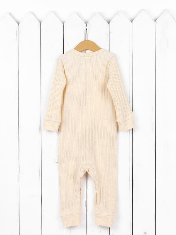картинка Комбинезон на манжете Baby Boom К392/1-Р Ажурная рибана Экрю я734 от магазина детских товаров ALiSa