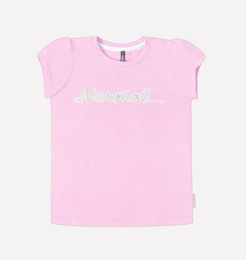 картинка Футболка для девочки Crockid КР 300644 розовое облако2 к211 от магазина детских товаров ALiSa