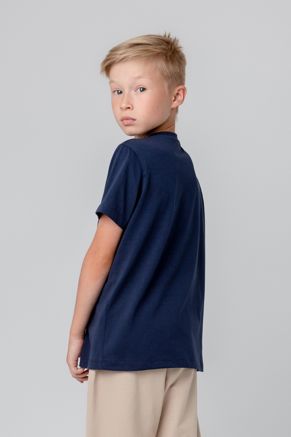 картинка Футболка для мальчика Crockid КР 302044 индиго к388 от магазина детских товаров ALiSa