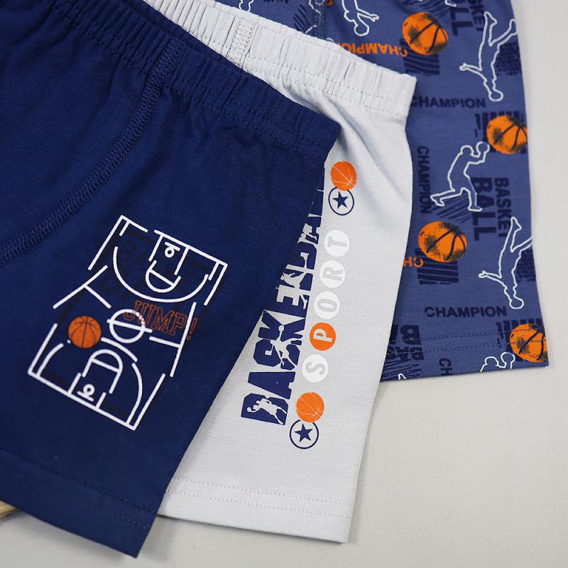 картинка Трусы боксеры для мальчика DR 3354-3331 Синий мячи от магазина детских товаров ALiSa