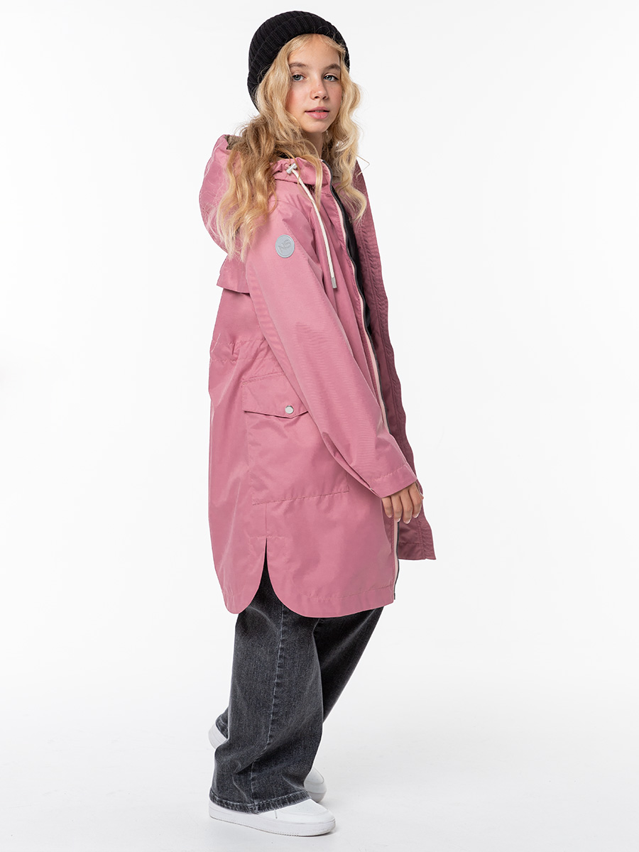 картинка Плащ ветровочный для девочки NIKASTYLE 4л4224 лосось от магазина детских товаров ALiSa