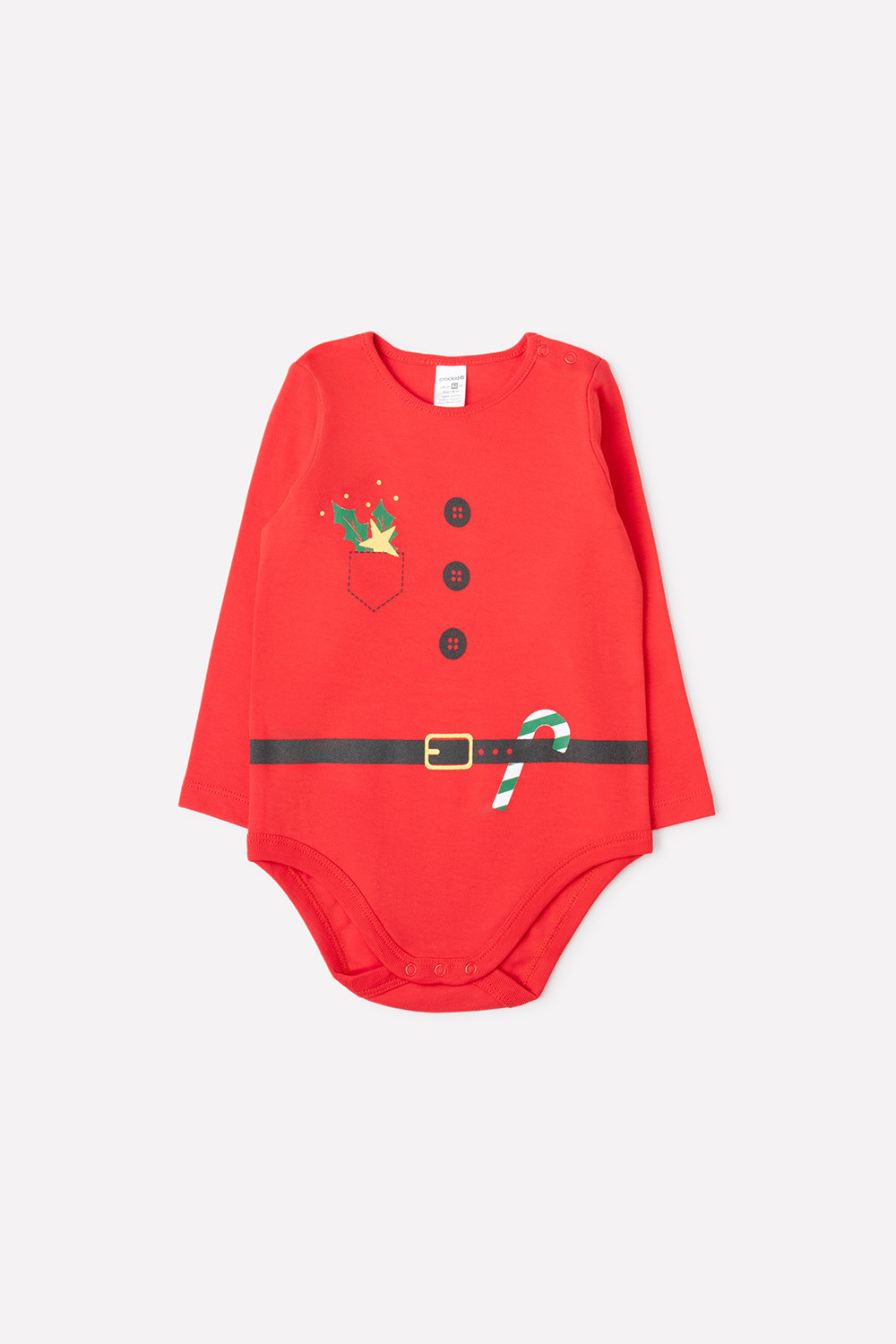 картинка Полукомбинезон детский Crockid К 6407 насыщенно-красный от магазина детских товаров ALiSa