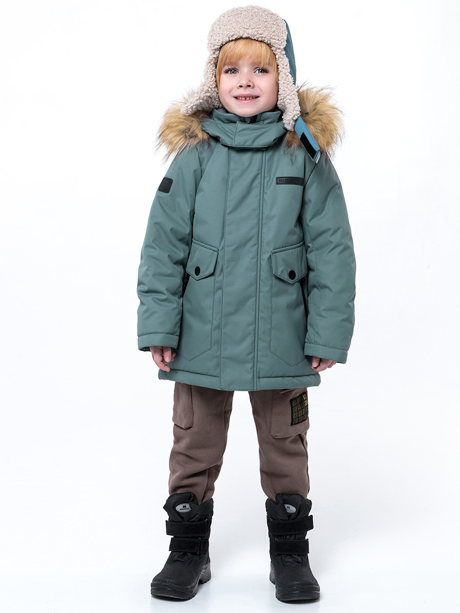 картинка Куртка зимняя для мальчика NIKASTYLE 4з3324 Эвкалипт от магазина детских товаров ALiSa