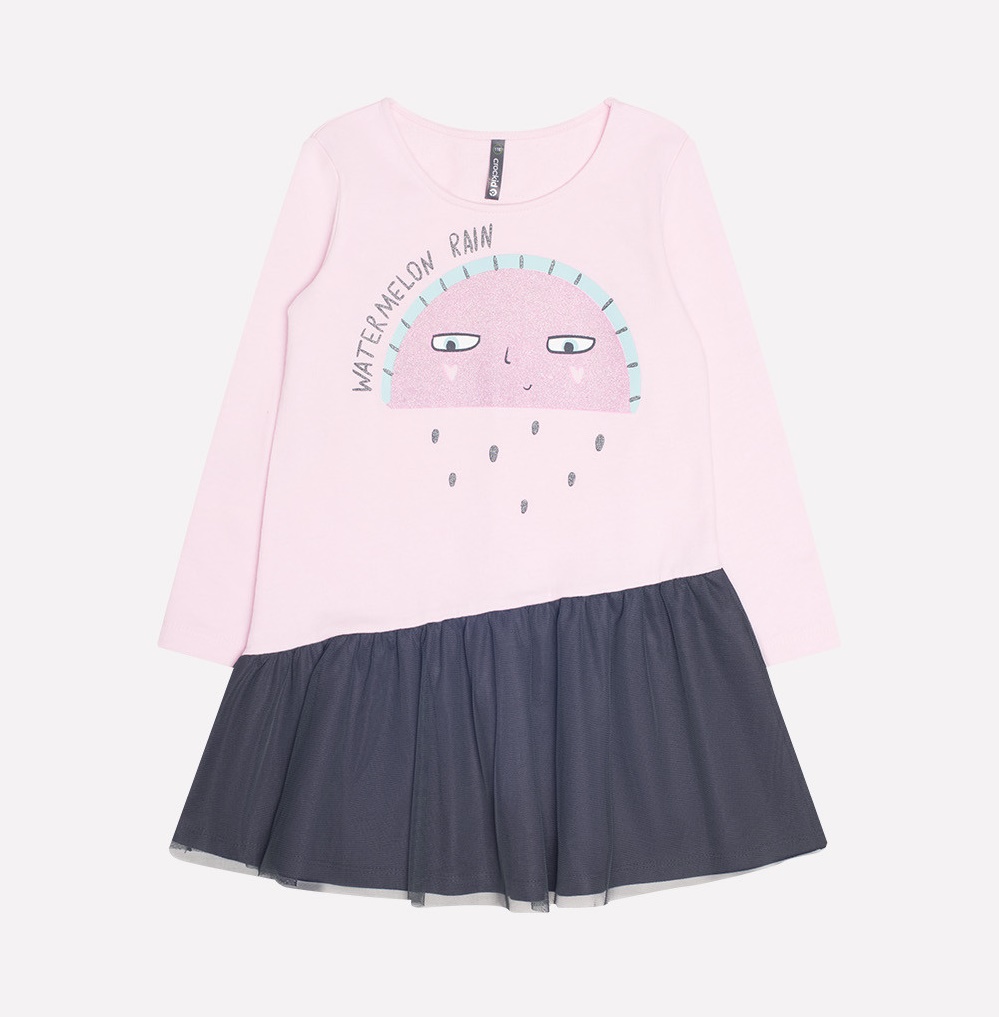 картинка Платье для девочки Crockid КР 5561 холодно-розовый к232 от магазина детских товаров ALiSa