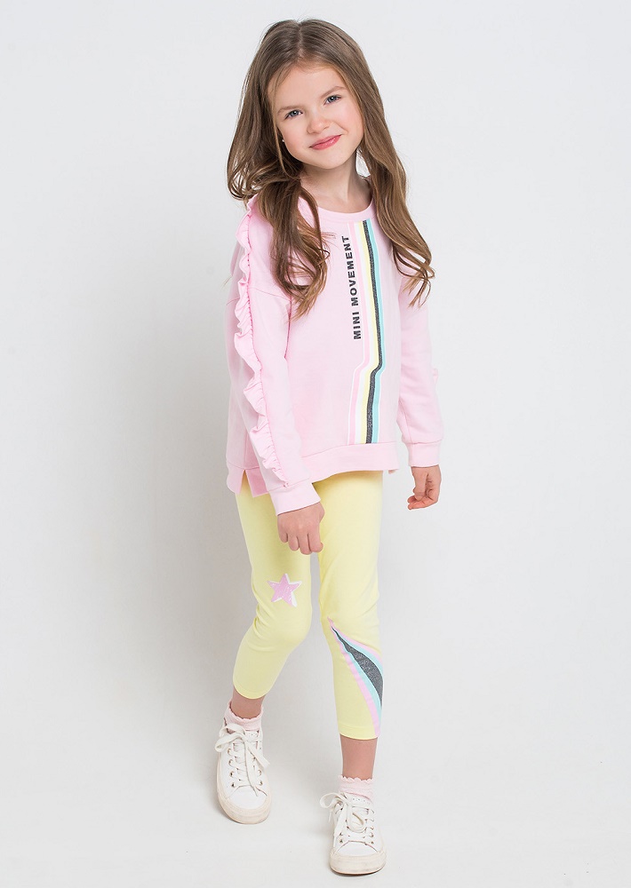 картинка Бриджи для девочки Crockid КР 4610 бледно-желтый1 к203 от магазина детских товаров ALiSa