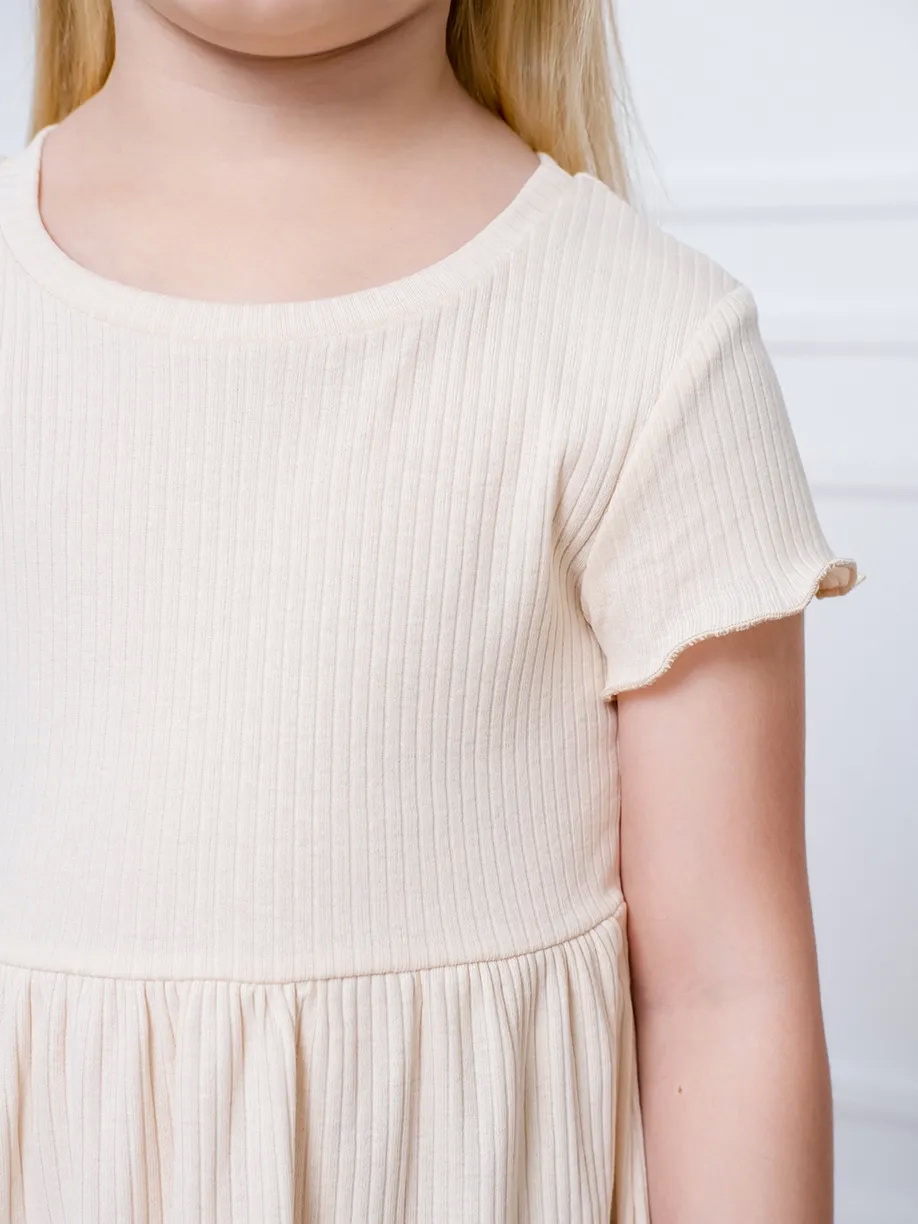 картинка Платье для девочки Youlala 1674700103 Бежевый от магазина детских товаров ALiSa