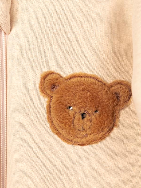 картинка Комбинезон на манжете Baby Boom К381/4-Ф Мишка молочно-бежевый от магазина детских товаров ALiSa