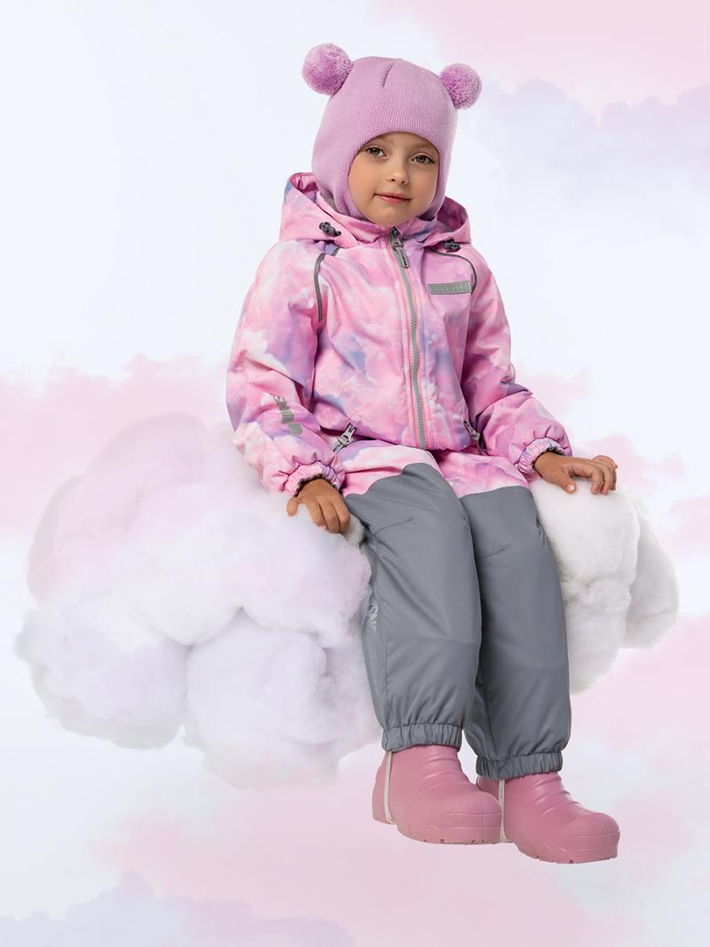 картинка Комбинезон утеплённый для девочки NIKASTYLE 8м0625 Розовый серый от магазина детских товаров ALiSa