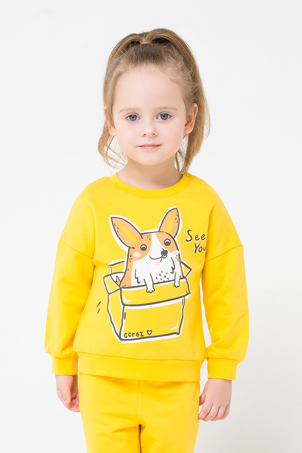 картинка Комплект для девочки Crockid КР 2702 желтый к265 от магазина детских товаров ALiSa