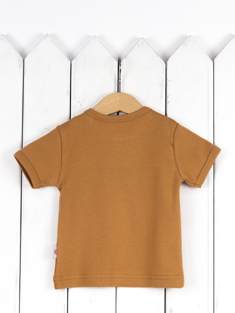 картинка Футболка для мальчика Baby Boom Ф94/2-И Стручки гороха, охра от магазина детских товаров ALiSa