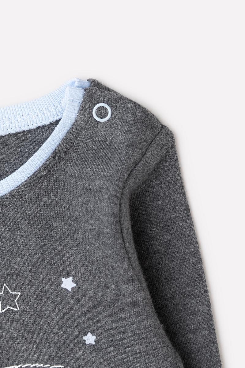 картинка Полукомбинезон Crockid К 6293 серый меланж (северный мишка) от магазина детских товаров ALiSa