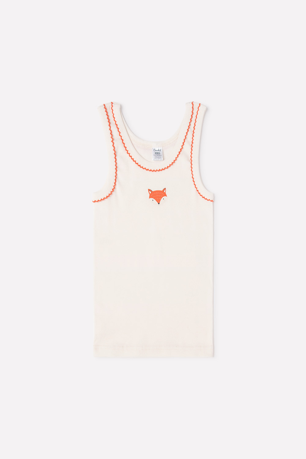 картинка Майка для девочки Crockid К 1066 белая лилия (осенний лес) от магазина детских товаров ALiSa