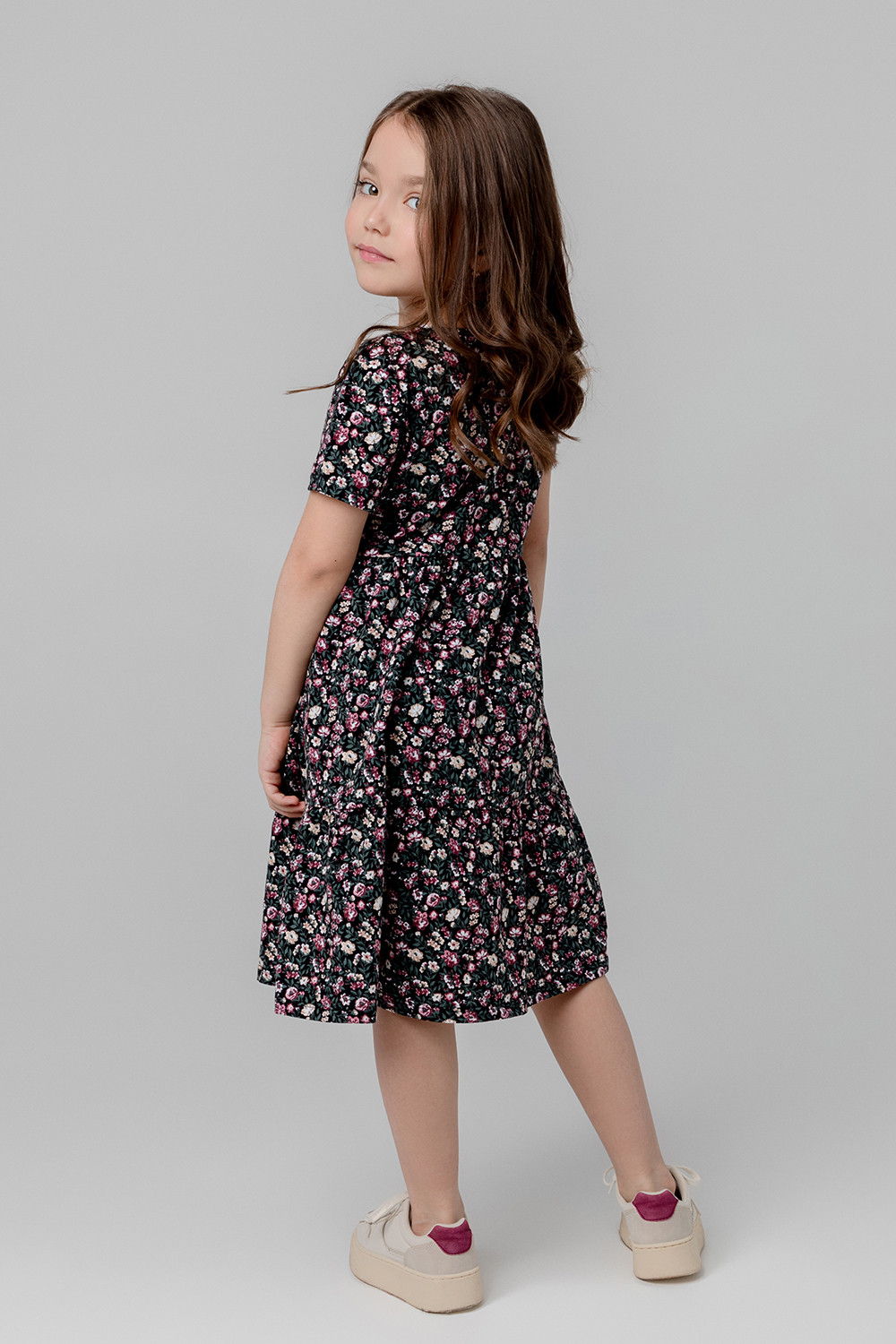 картинка Платье для девочки Crockid К 5771 черный, мильфлер от магазина детских товаров ALiSa