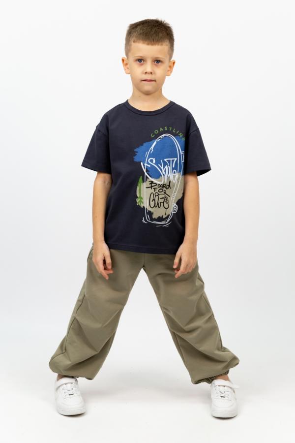 картинка Футболка для мальчика Baby Boom Ф154/8-К Skate графит от магазина детских товаров ALiSa