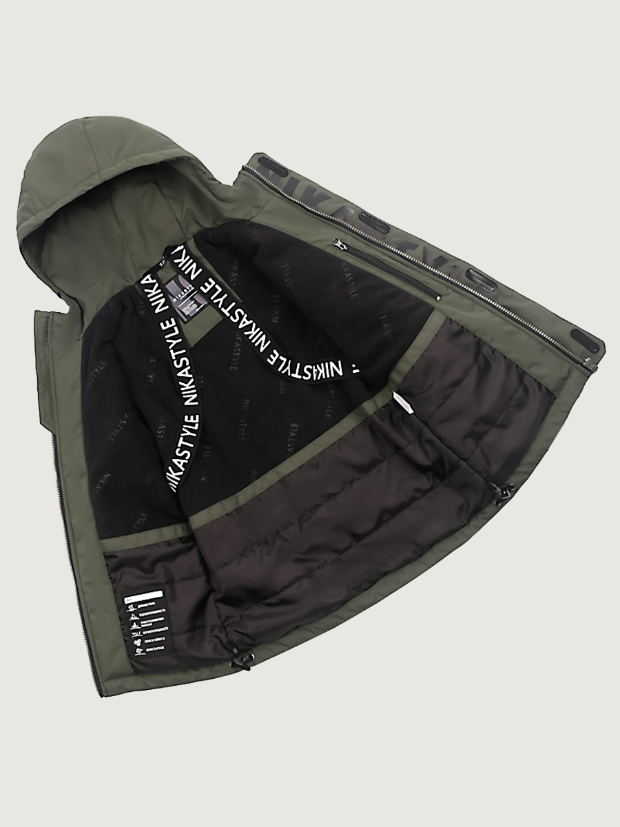 картинка Куртка утеплённая для мальчика NIKASTYLE 4м3525 Хаки от магазина детских товаров ALiSa
