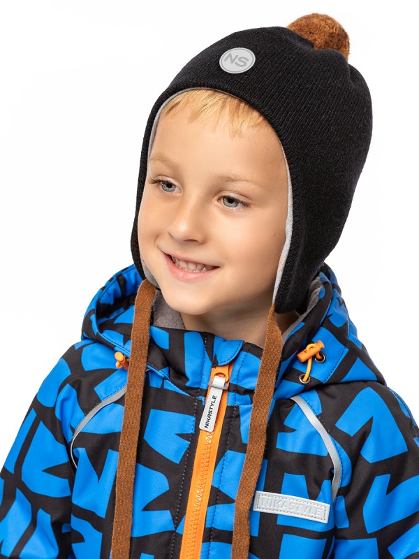 картинка Шапка для мальчика NIKASTYLE 11м10325 Черный от магазина детских товаров ALiSa