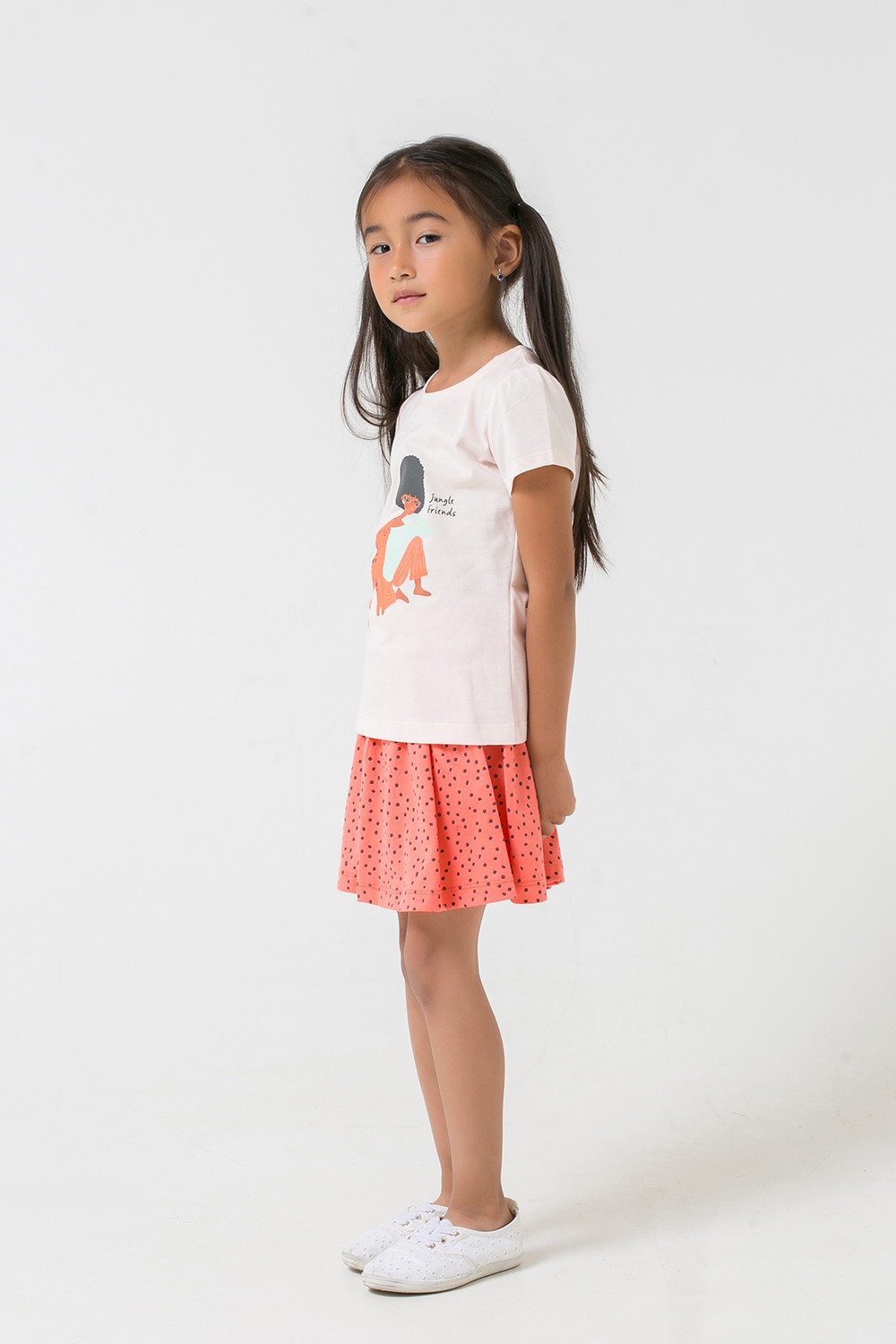 картинка Комплект для девочки Crockid К 2751 бледно-персиковый + коралл к1262 от магазина детских товаров ALiSa