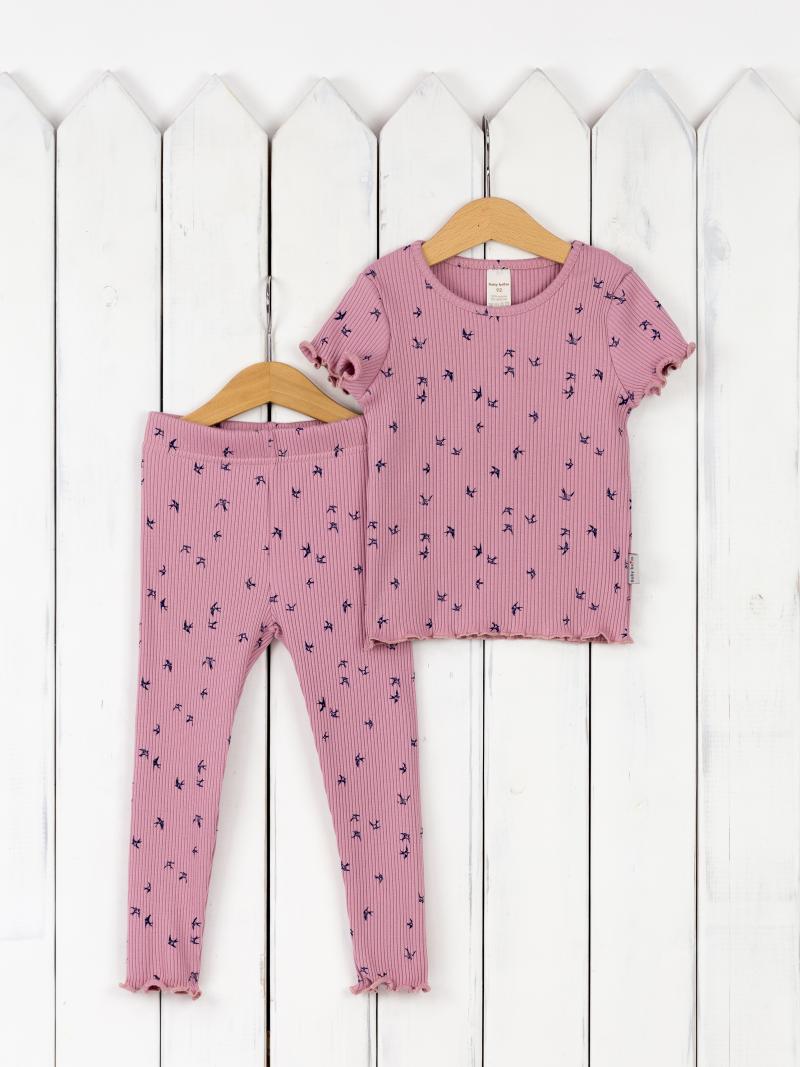 картинка Комплект для девочки Baby Boom КД456/2-К Ласточки от магазина детских товаров ALiSa