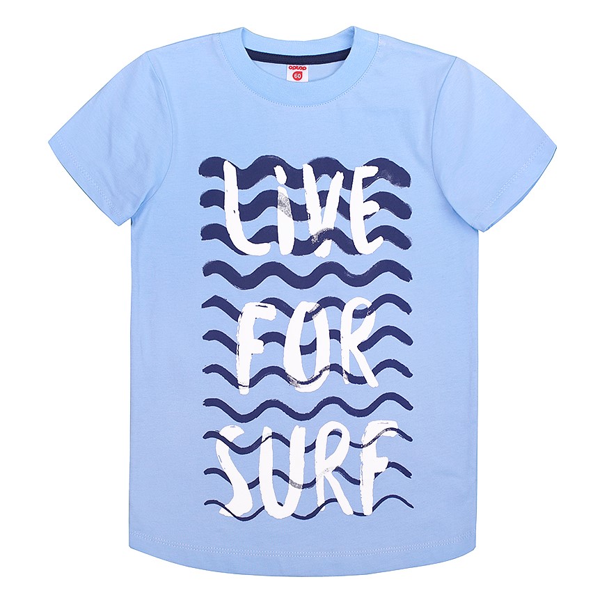 картинка Футболка для мальчика Crockid К 3978 небесный1 к114 от магазина детских товаров ALiSa