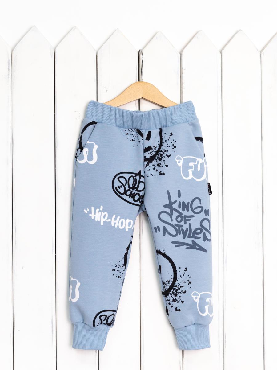 картинка Брюки для мальчика Baby Boom П114/2-Ф Граффити Б114 от магазина детских товаров ALiSa