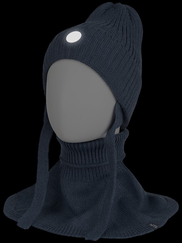 картинка Комплект шапка манишка для мальчика NIKASTYLE 12з16024 Джинс от магазина детских товаров ALiSa