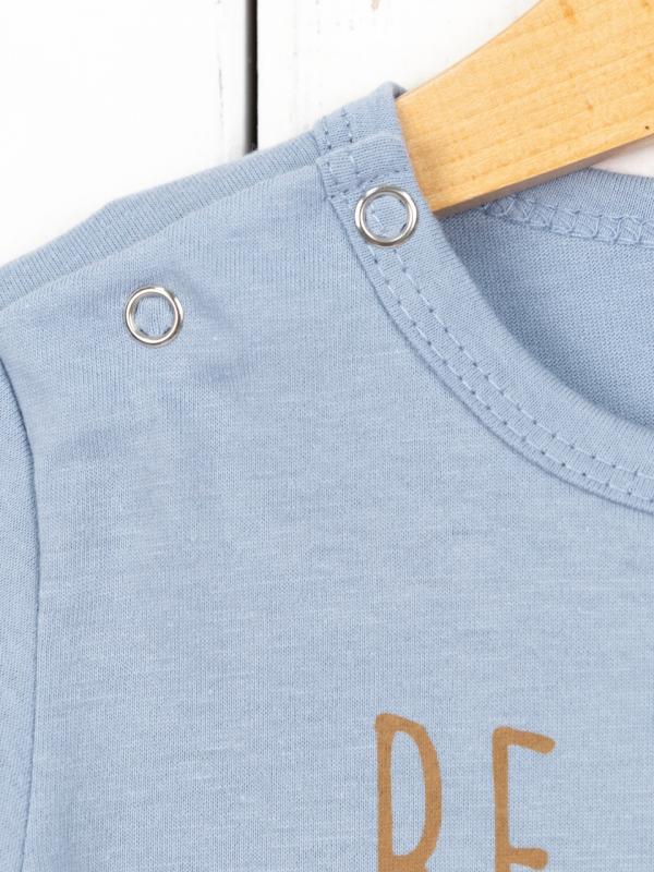 картинка Футболка для мальчика Baby Boom Ф90/7-К Серо-голубой от магазина детских товаров ALiSa