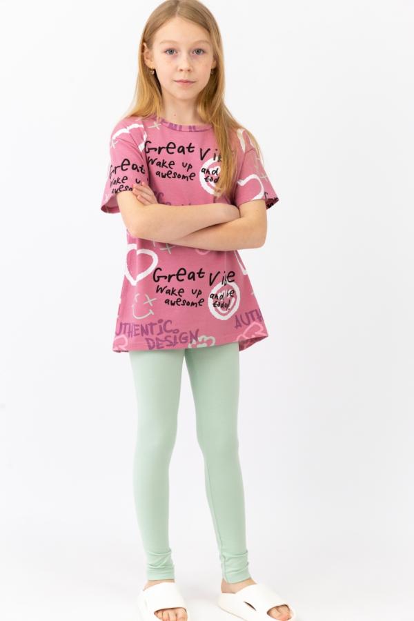 картинка Футболка для девочки Baby Boom Ф107/2-К Граффити Б117 от магазина детских товаров ALiSa