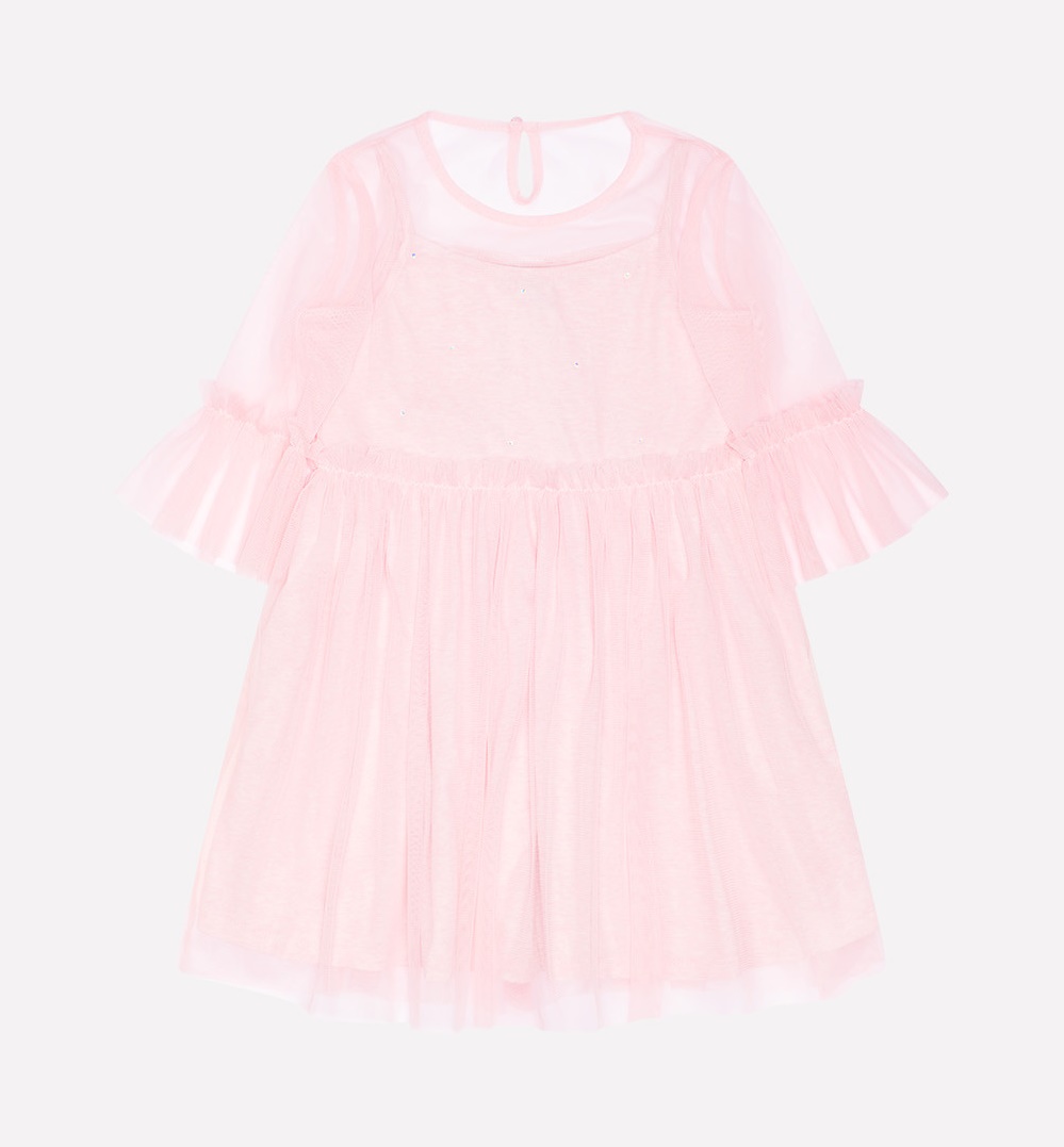 картинка Платье для девочки Crockid КР 5562 светло-розовый меланж к223 от магазина детских товаров ALiSa