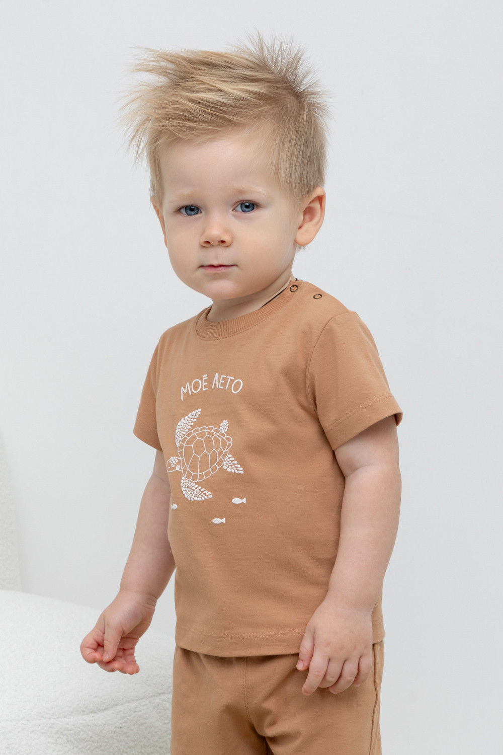 картинка Футболка для мальчика Crockid КР 302375 индийский загар к448 от магазина детских товаров ALiSa