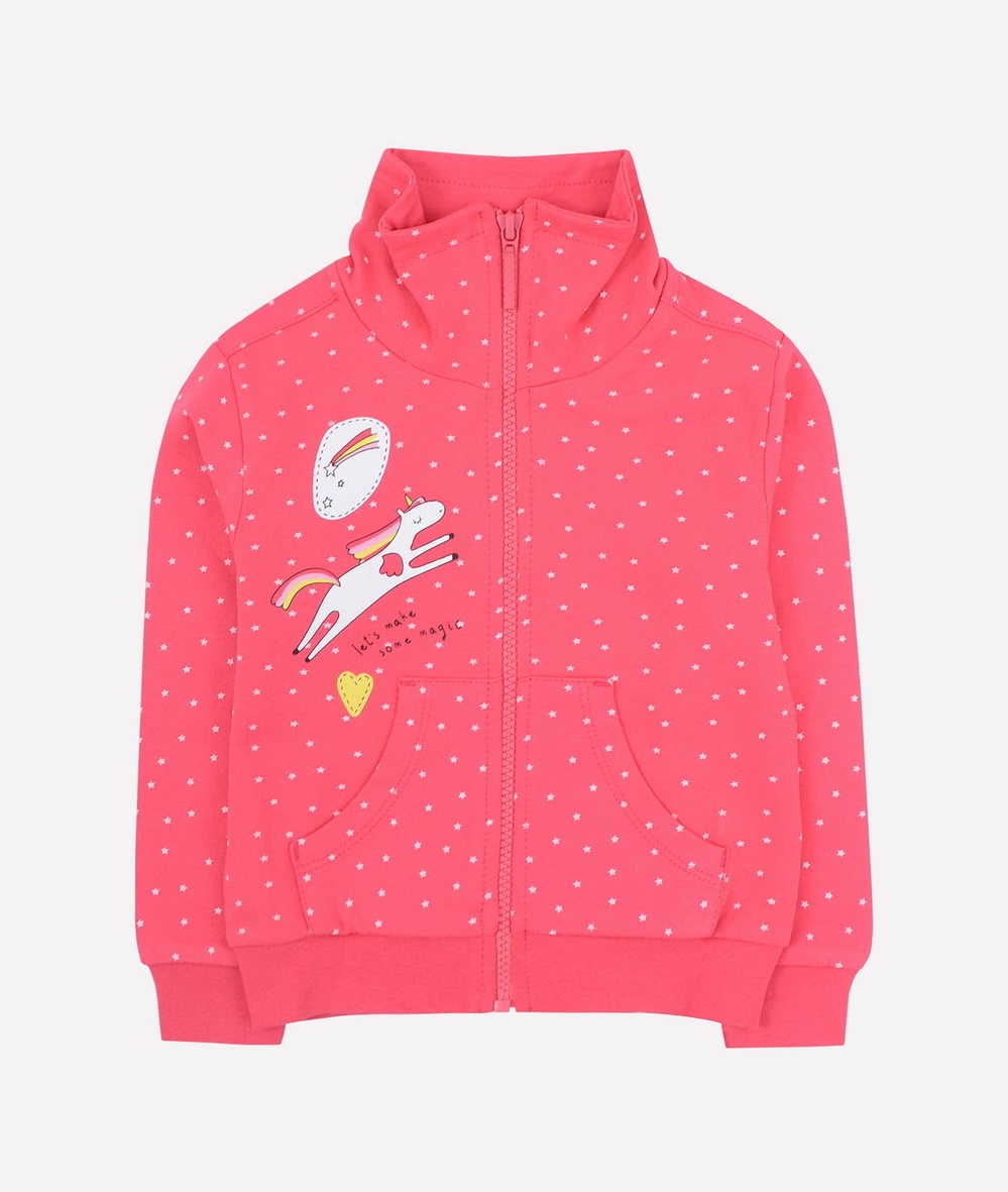 картинка Куртка для девочки Crockid К 301106 клюква, мелкие звездочки от магазина детских товаров ALiSa