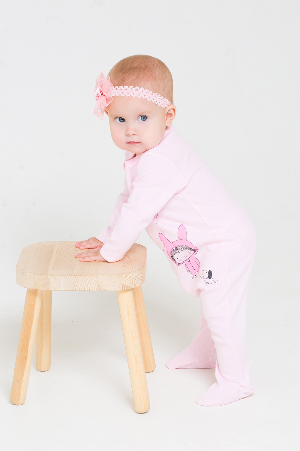 картинка Комбинезон для девочки Crockid К 6149 нежно-розовый (детки) от магазина детских товаров ALiSa