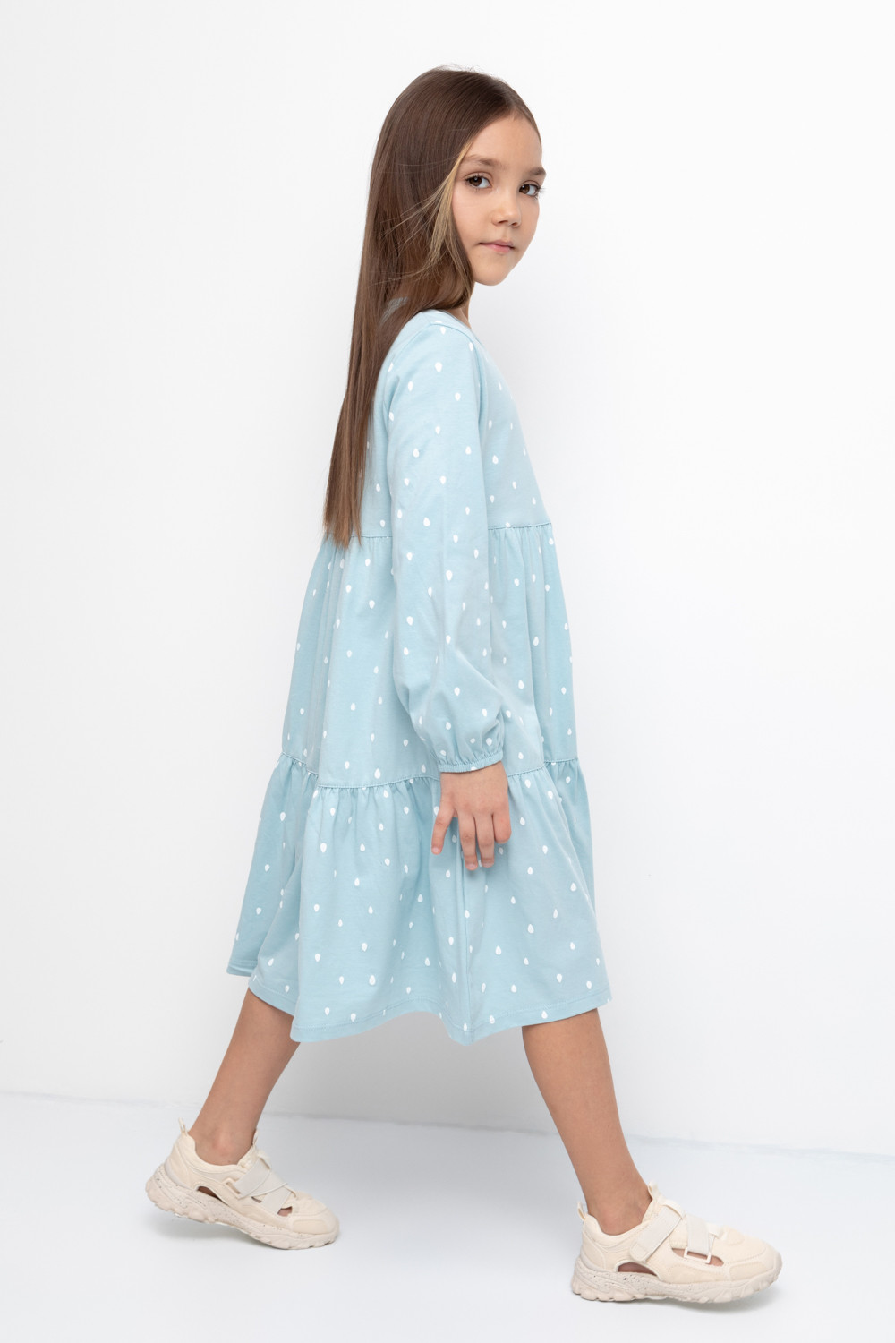 картинка Платье для девочки Crockid К 5770 голубой, арбуз от магазина детских товаров ALiSa