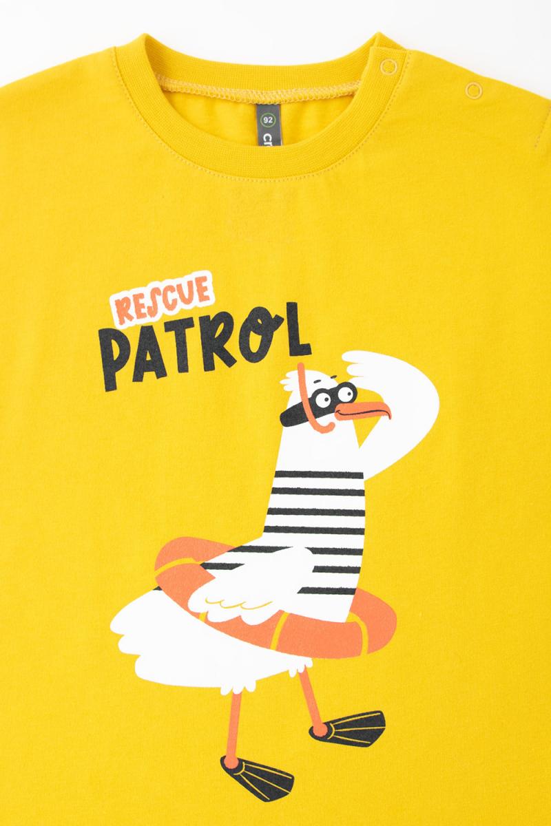 картинка Футболка для мальчика Crockid КР 301644 горчица к324 от магазина детских товаров ALiSa