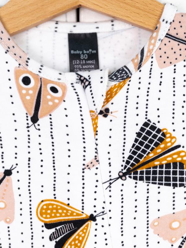 картинка Комбинезон на стопе Baby Boom К371/5-И(Н) я731 Мотыльки и стрекозы от магазина детских товаров ALiSa