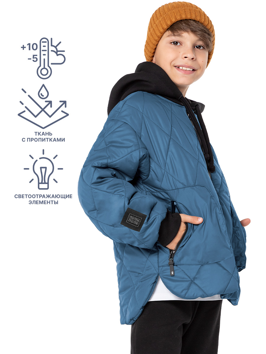 картинка Куртка утепленная для мальчика NIKASTYLE 4м6324 джинс от магазина детских товаров ALiSa