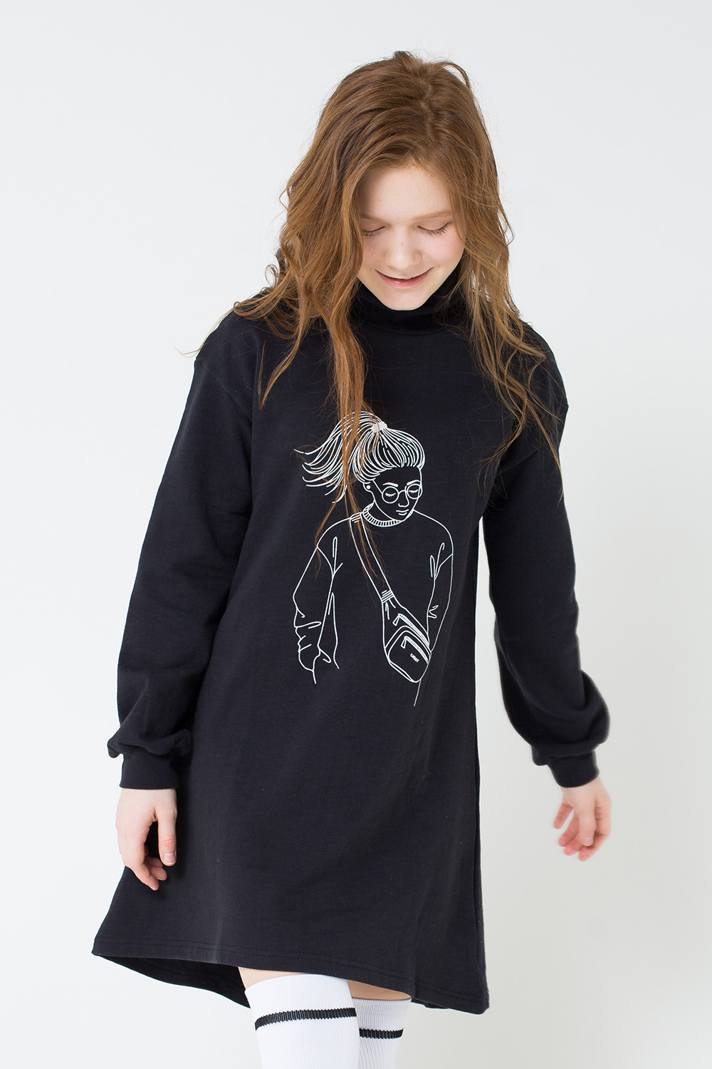 картинка Платье для девочки Crockid КБ 5566 черный к15 от магазина детских товаров ALiSa