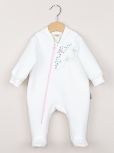 Комбинезон на стопе для девочки Baby Boom К411/2-Ф Молоко я738