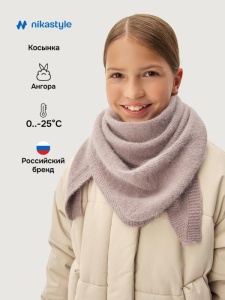 Шарф косынка для девочки NIKASTYLE 17з16625 Какао