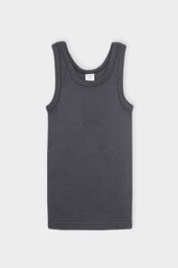 Майка для мальчика Crockid К 1182-2 серо-голубой меланж, темно-серый меланж (т серый)