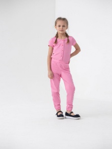 Полукомбинезон для девочки CSKG 90099-27-317 Розовый Полукомбинезон для девочки CSKG 90099-27-317 Розовый