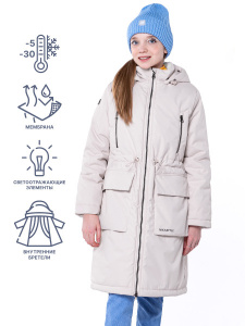 Куртка Парка зимняя для девочки NIKASTYLE 5з4023 кремовый