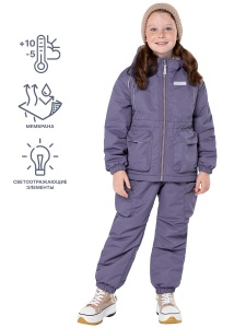 Комплект утепленный для девочки NIKASTYLE 7м2424 инжир латте Комплект утепленный для девочки NIKASTYLE 7м2424 инжир латте