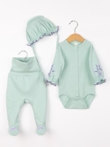 Комплект для девочки Baby Boom КН179/4-И Лаванда + Зеленая пастель я738